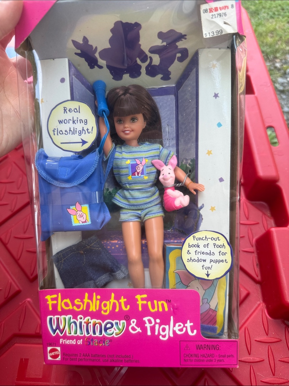 Mattel Whitney Doll with Blue Flashlight & Blue Backpack